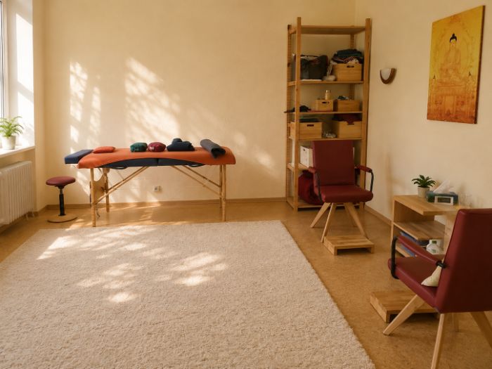Therapieraum in der Naturheilpraxis Mendel